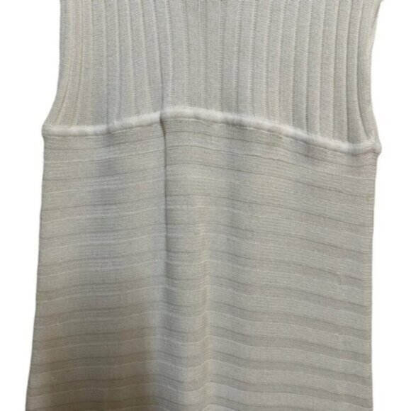 NWT Catherine Malandrino | Ivory Wide Rib Maxi Sweater Dress Size Large - Picture 3 of 11